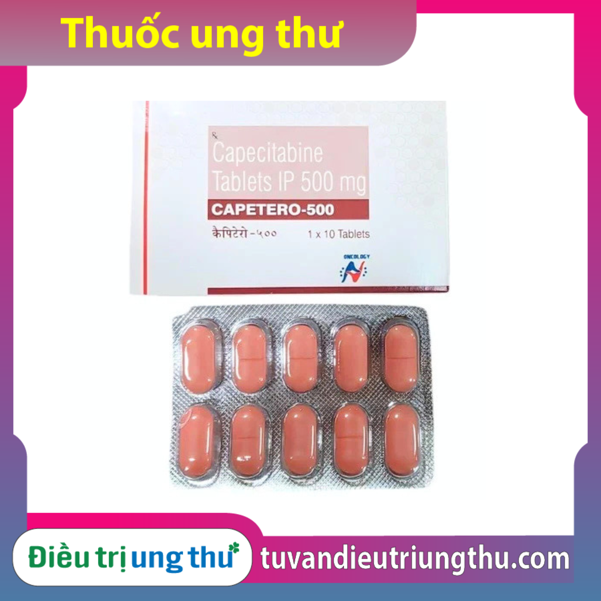 Thuốc CAPETERO 500mg (Capecitabine) 2